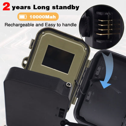 50MP+4K Outdoor Rain Fog Prevention Infrared Tracking Hunting Camera With EU Plug Adapter, HC-940A-Li
