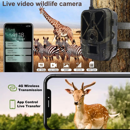 50MP+4K Outdoor Rain Fog Prevention Infrared Tracking Hunting Camera With EU Plug Adapter, HC-940A-Li