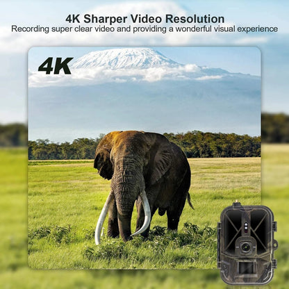 50MP+4K Outdoor Rain Fog Prevention Infrared Tracking Hunting Camera With EU Plug Adapter, HC-940A-Li