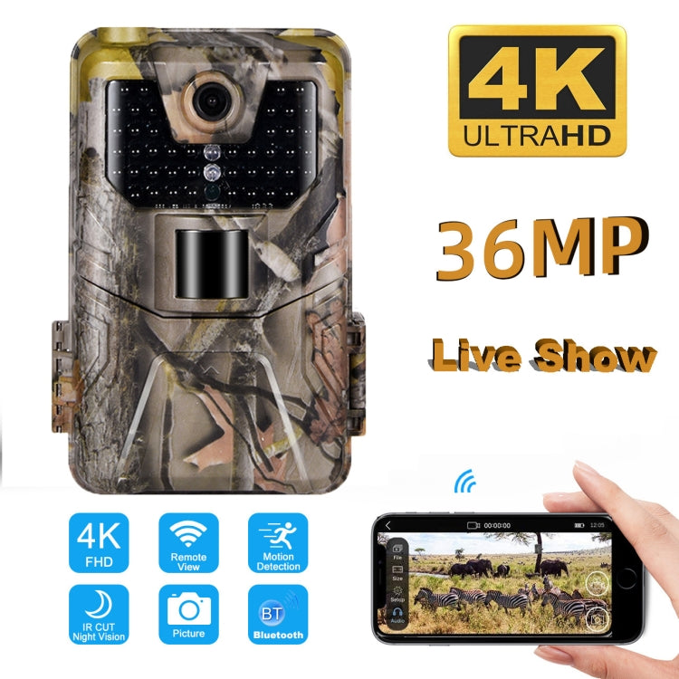 4K Outdoor Tracking Hunting Camera App Remote Phone Operation To View Photos / Videos At Any Time, WiFi900Pro