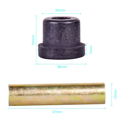 Golf Cart Front And Rear Steel Plate Rubber Sleeve Iron Sleeve Kit Leaf Spring Bushings, Iron Sleeve, Rubber Sleeve