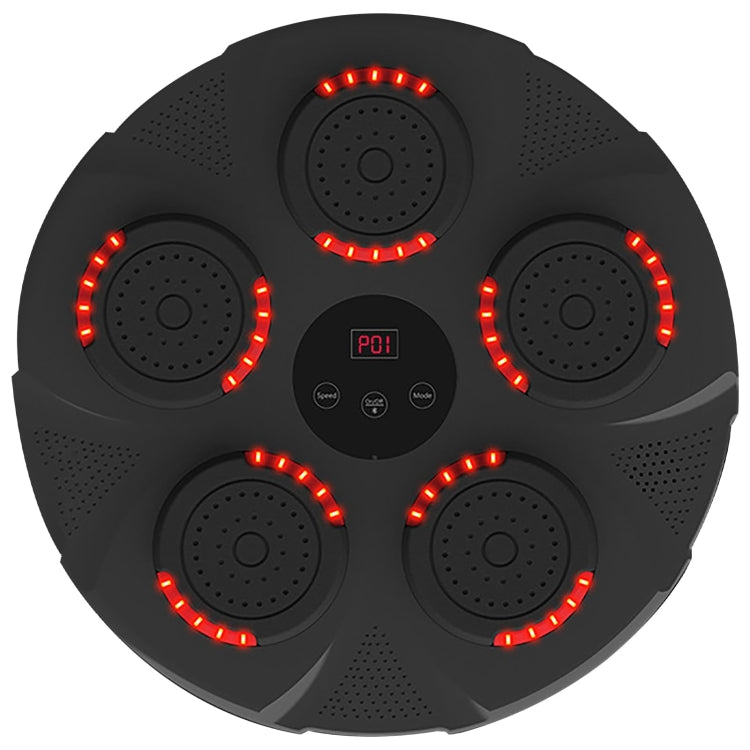 Bluetooth Music Boxing Machine Boxing Fitness Trainer Wall Hanging Sanda Sandbag, Red Light Black, Red Light White