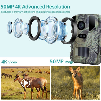 Mini Wildlife Hunting Camera 50MP/4K Keep Way Night Vision Infrared Camera, Mini800
