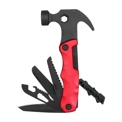 Multifunctional Life-saving Claw Hammer Car Survival Tools Foldable Outdoor Tool Hammer, Red, Black, Gray