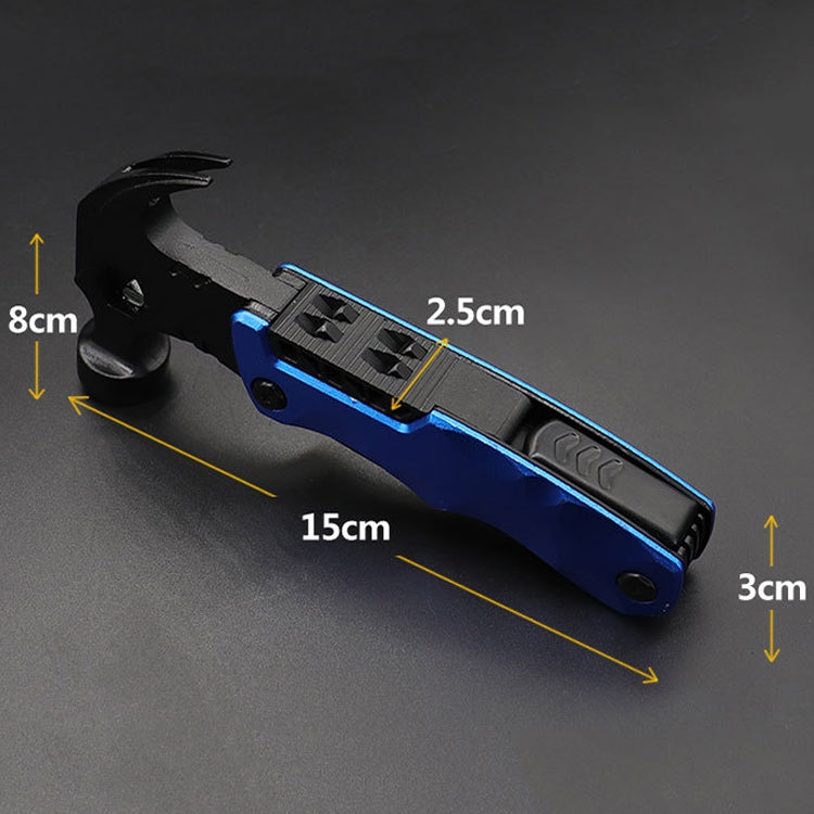 Multifunctional Life-saving Claw Hammer Car Survival Tools Foldable Outdoor Tool Hammer, Red, Black, Gray