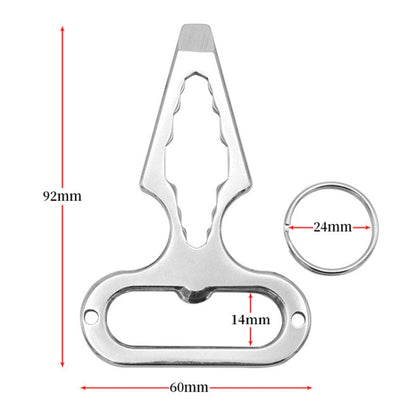 Outdoor Camping Supplies EDC Stainless Steel Multifunctional Wrench Self-defense Tools, EDC Multifunctional Wrench