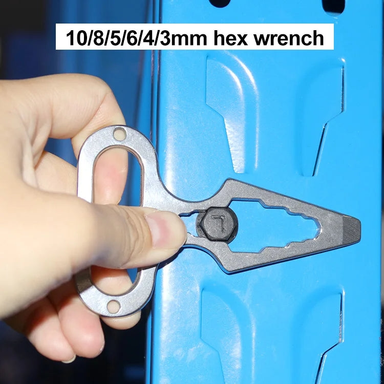 Outdoor Camping Supplies EDC Stainless Steel Multifunctional Wrench Self-defense Tools, EDC Multifunctional Wrench