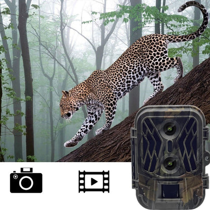 50MP+4K Dual Lens Outdoor Rainfall Fog Infrared Trace Hunting Camera, HC-950A
