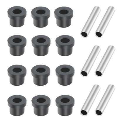 For EZGO TXT Golf Cart Steel Plate Rubber Sleeve Iron Sleeve Kit, 12pcs Rubber Sleeve+ 6pcs Iron Sleeve