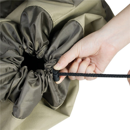 Outdoor Camping Off-road Vehicle Spare Tire Tool Miscellaneous Storage Bag, Black, Khaki