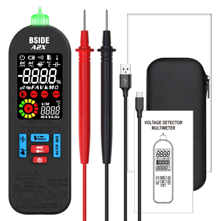 BSIDE A2X Charging Model Mini Digital Pen Auto Ranging Multimeter, BSIDE A2X