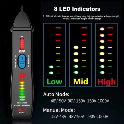 BSIDE AVD07 Smart Dual Mode Electric Pen Non-Contact Break-Point Sensing AC Voltage Tester, AVD07