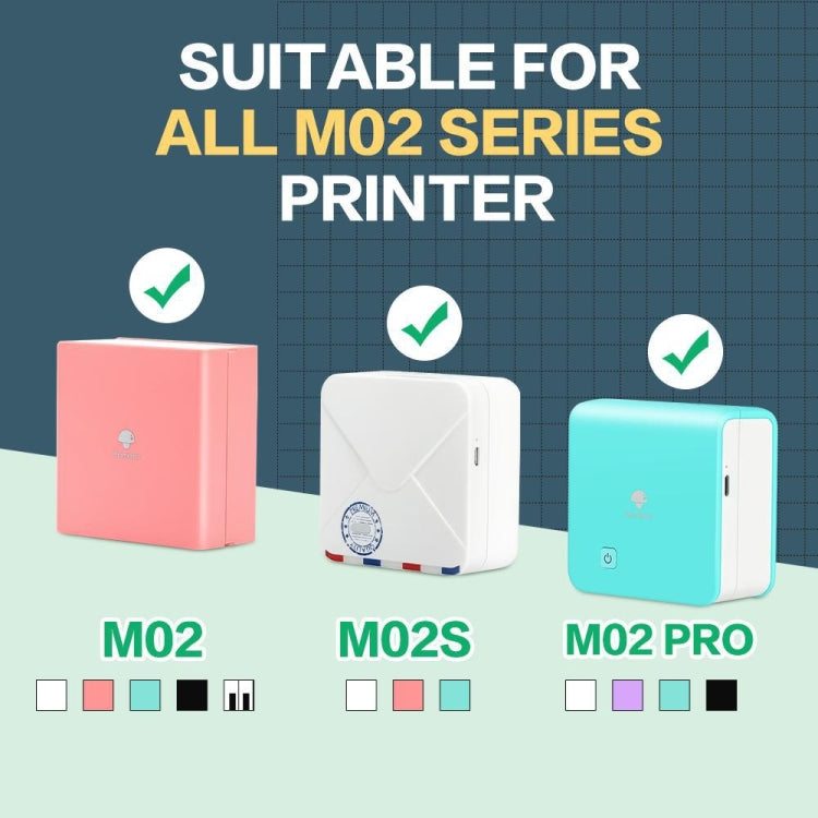For Phomemo M02 / M02S / M02Pro 3rolls /Pack Transparent / Translucent / Gold Powder Black Letter Thermal Label Printing Paper, Transparent / Translucent / Gold Powder Bottom