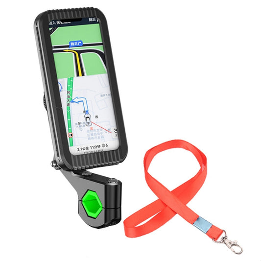 Bicycle Motorcycle Outdoor Sports Cycling Mobile Phone Waterproof Bag, Handlebar With Rope, Rearview Mirror With Rope, Handlebar, Rearview Mirror