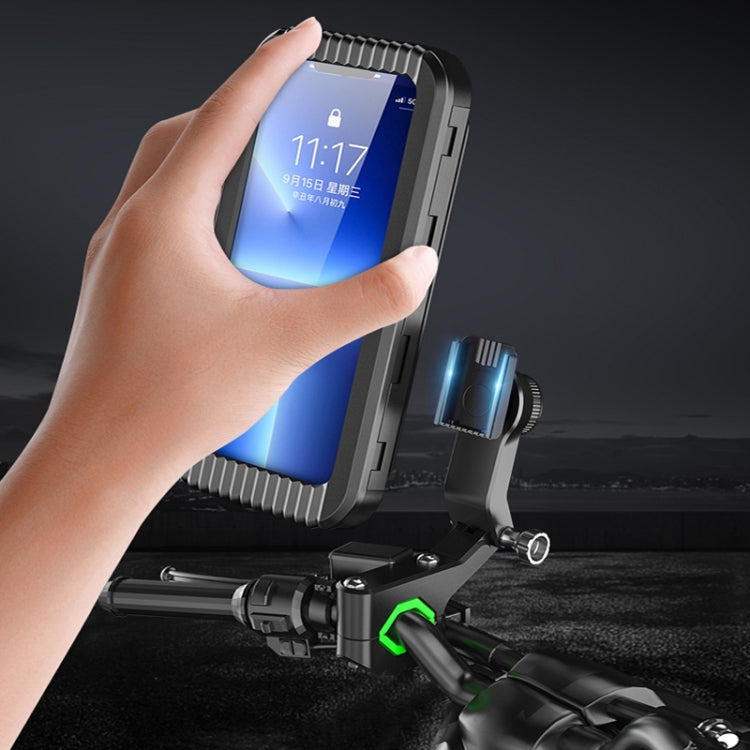 Bicycle Motorcycle Outdoor Sports Cycling Mobile Phone Waterproof Bag, Handlebar With Rope, Rearview Mirror With Rope, Handlebar, Rearview Mirror