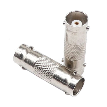10pcs BNC Female To Female Straight Through Adaptor Surveillance Dual Pass-Through Connector, Female To Female
