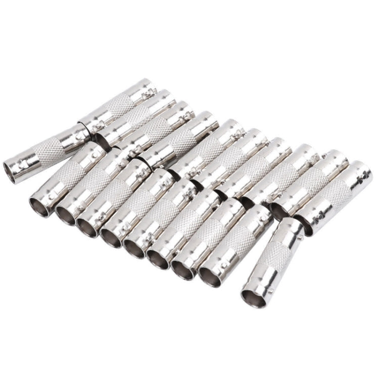 10pcs BNC Female To Female Straight Through Adaptor Surveillance Dual Pass-Through Connector, Female To Female