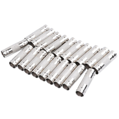 10pcs BNC Female To Female Straight Through Adaptor Surveillance Dual Pass-Through Connector, Female To Female