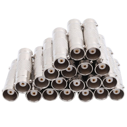 10pcs BNC Female To Female Straight Through Adaptor Surveillance Dual Pass-Through Connector, Female To Female