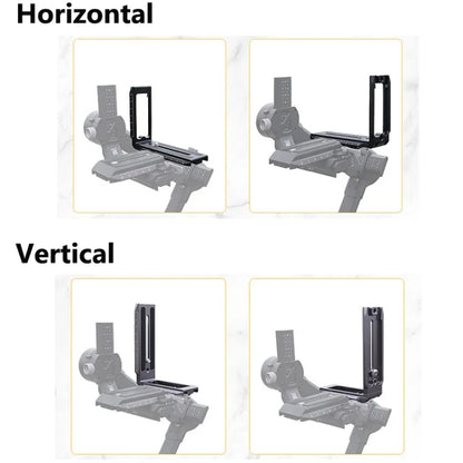 Universal Camera L Shape Bracket Quick Release Plate for Camera RSC2 / RS3 Stabilizers, L-450 Black, L-450 Red, L-450 Blue, L-440 Black, L-440 Red, L-440 Blue