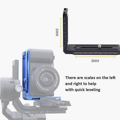 Universal Camera L Shape Bracket Quick Release Plate for Camera RSC2 / RS3 Stabilizers, L-450 Black, L-450 Red, L-450 Blue, L-440 Black, L-440 Red, L-440 Blue