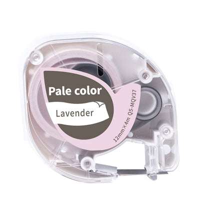 For Phomemo P12 / P12 Pro 12mm x 4m Consumables Label Ribbon, Black Word On White Thermal Paper, Black Word On White Synthetic Paper, Black Word On White Thermal Transfer, Black Word On Transparent Synthetic Paper