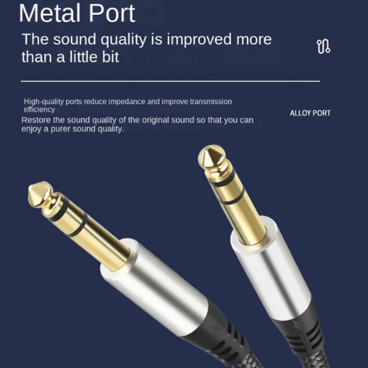 Audio Mixing Console Amplifier Drum Connection Cable 6.35MM Male To Male Audio Cable 28AWG OD4.0MM, 10m