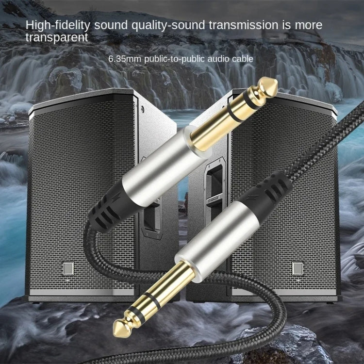 Audio Mixing Console Amplifier Drum Connection Cable 6.35MM Male To Male Audio Cable 28AWG OD4.0MM, 10m