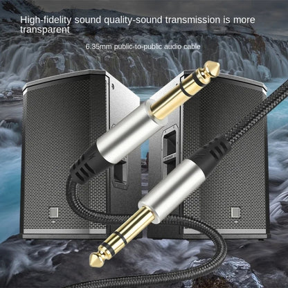 Audio Mixing Console Amplifier Drum Connection Cable 6.35MM Male To Male Audio Cable 28AWG OD4.0MM, 10m