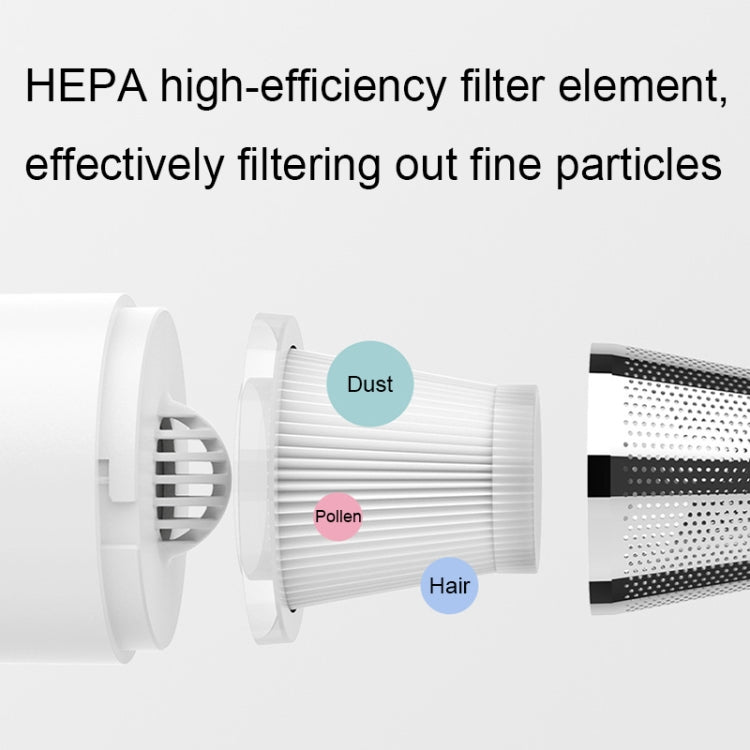 Mini Portable Detachable Wireless Handheld Powerful Car Vacuum Cleaner, Plastic Filter (White), Metal Filter (White), Plastic Filter (Black), Metal Filter (Black)