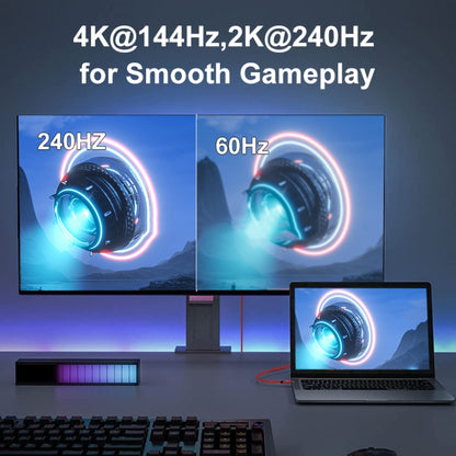 Version 2.1 Mini DP To DP Cable Monitor Computer Video Adapter Cable 30AWG OD6.3MM, 1m, 1.5m, 2m, 3m