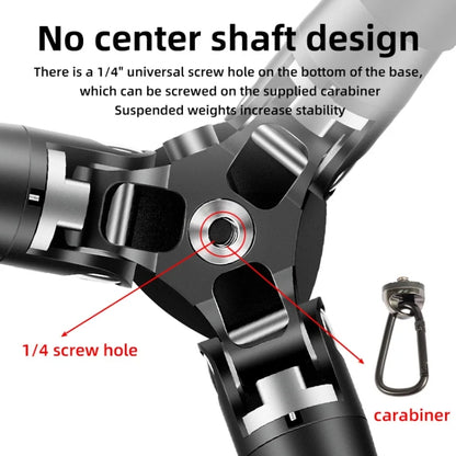 Carbon Fiber Portable Folding Tripod SLR Camera Low Gravity Center Gimbal Photography Bracket, BEXIN RC254, BEXIN RC254+LH-28
