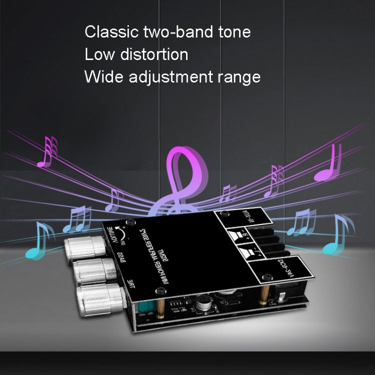 ZK-502MT 50W x 2 2.0 Stereo Bluetooth Audio Digital HIFI Power Pipe Module, ZK-502MT