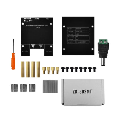 ZK-502MT 50W x 2 2.0 Stereo Bluetooth Audio Digital HIFI Power Pipe Module, ZK-502MT