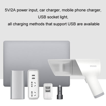 Portable Handheld USB Charging Car Vacuum Cleaner, Wired White, Wired Black, Wireless White, Wireless Black