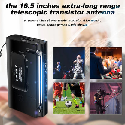 J-180 Portable Pointer FM/AM Two-Band Radios With Carrying Clip, Regular Version