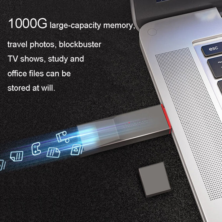 Lenovo Thinkplus TU180 Pro USB3.2 Metal Mobile Flash Drive, TU180 Pro 1000G