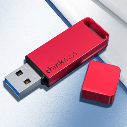 Lenovo Thinkplus TU100 USB3.1 High Speed Flash Drive Mini USB Memory Disk With Metal Plug And Cap, TU100 128G(Red)
