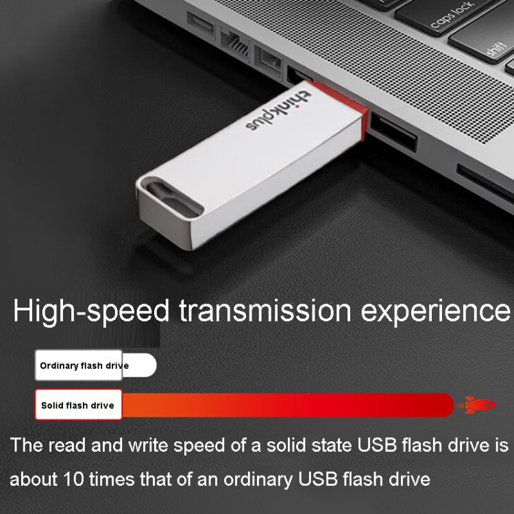 Lenovo Thinkplus TU100Pro USB3.1 Solid State Flash Drive High Capacity Metal USB Memory Disk, TU100Pro 512G(Gray), TU100Pro 512G(Silver)