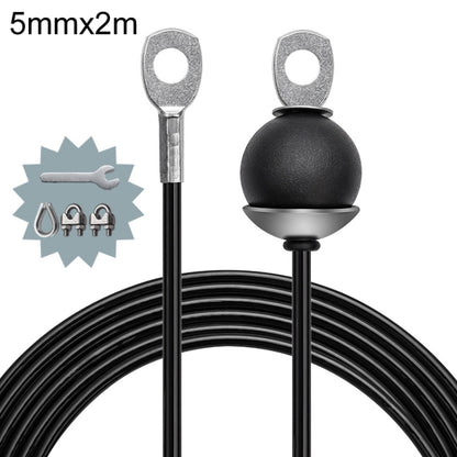 Fitness Equipment Accessories Wire Rope, 5mmx2m Adjustable, 5mmx2m Fixed, 5mmx2.5m Adjustable, 5mmx2.5m Fixed, 5mmx3m Adjustable, 5mmx3m Fixed