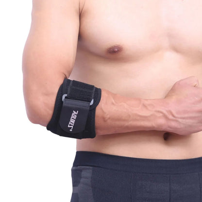 Aolikes  Adjustbale Tennis Elbow Support Guard Pads Compression Recovery Forearm Sleeve Band, A-7947 (Black)