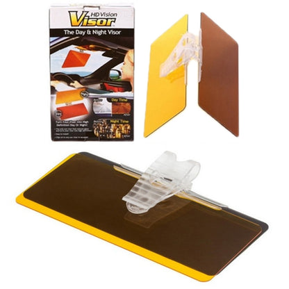 Car Anti-glare Mirror Day and Night Use Car Sun Visor, 2 in 1 Use