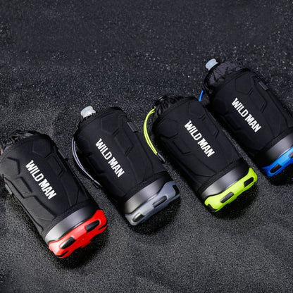 WILD MAN R1 1L Mountain Bike Water Bottle Bag Scooter Handlebar Tool Kit, Black Red, Black Green, Dark Blue