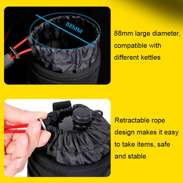 WILD MAN R1 1L Mountain Bike Water Bottle Bag Scooter Handlebar Tool Kit, Black Red, Black Green, Dark Blue