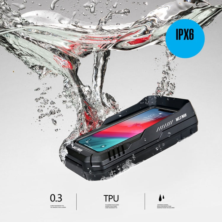 WILD MAN FK2 0.6L Bicycle Waterproof Mobile Phone Storage Box Handlebar Phone Navigation Holder, FK2