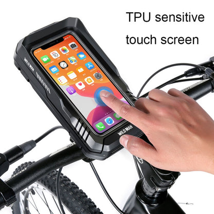 WILD MAN FK2 0.6L Bicycle Waterproof Mobile Phone Storage Box Handlebar Phone Navigation Holder, FK2