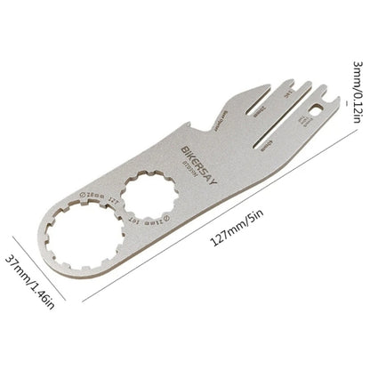 7 In 1 Bicycle Disc Brake Piece Correction Multifunction Wrench Repair Tools, BIKERSAY BT039M
