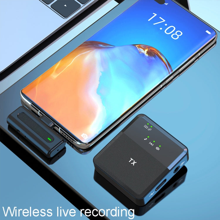 Wireless Lavalier Microphone One To One Live Recording Noise Canceling Mics, Type-C, 8 Pin