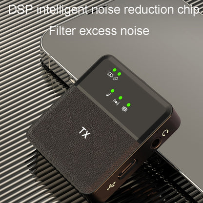 Wireless Lavalier Microphone One To One Live Recording Noise Canceling Mics, Type-C, 8 Pin
