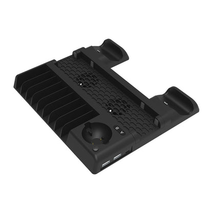 For PS4/PS4 Pro/PS4 Slim Host iplay Dual-seat Charging Multi-function Cooling Base Storage Bracket, HBP-192